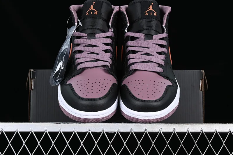 All categories Air Jordan Jordan series basketball shoes Air Jordan 1 Mid Air Jordan 1 Mid AJ1 Joe 1 black bean paste mid-top cultural and casual sneakers FB9911-008